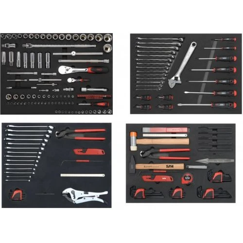 Servante 6 tiroirs + 200 outils en module ABS Sam Outillage - 416-200SVZ 2 Servante 6 tiroirs + 200 outils en module ABS Sam Outillage - 416-200SVZ – Image 2