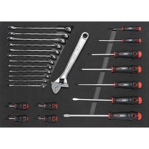 Servante 6 tiroirs + 135 outils en module Sam Outillage - 416-135Z 5 Servante 6 tiroirs + 135 outils en module Sam Outillage - 416-135Z – Image 5