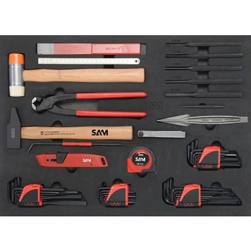 Servante 6 tiroirs + 135 outils en module Sam Outillage - 416-135Z 3 Servante 6 tiroirs + 135 outils en module Sam Outillage - 416-135Z – Image 3