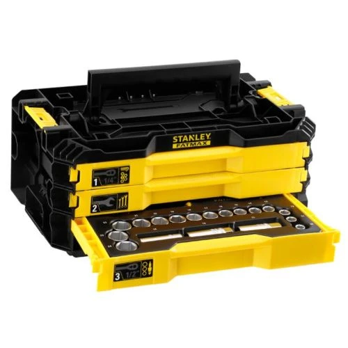 Boîte de 3 tiroirs outillée PRO-STACK™ Stanley 126 pièces - FMMT98107-1 2 Boîte de 3 tiroirs outillée PRO-STACK™ Stanley 126 pièces - FMMT98107-1 – Image 2