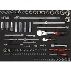 Servante série 41 6 tiroirs + composition maintenance industrielle 200 outils Sam outillage en module mousse - 416-200MZ -Atelier Soldes AFD 174636