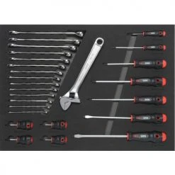 Servante série 41 6 tiroirs + composition maintenance industrielle 200 outils Sam outillage en module mousse - 416-200MZ -Atelier Soldes AFD 174637